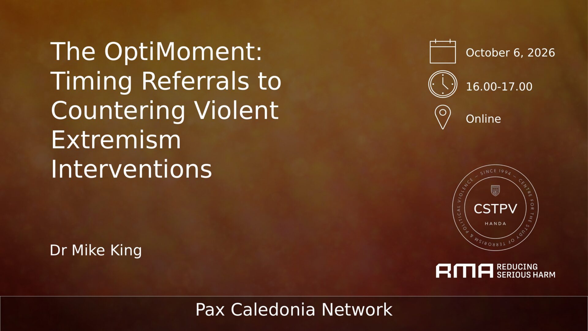 The OptiMoment: Timing Referrals to Countering Violent Extremism Interventions